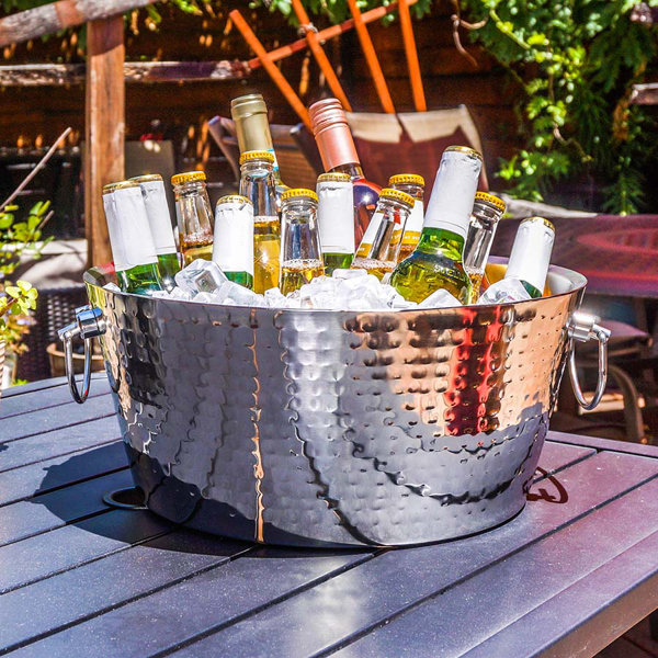 Hammered Double Walled Beverage Tub | Wayfair